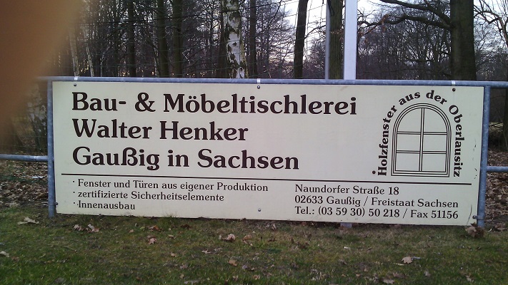 Bild Sponsor Tischlerei Henker